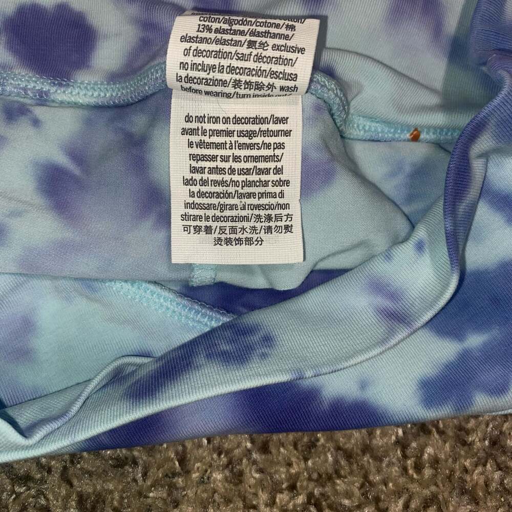Victoria's Secret PINK Blue Tie Dye Crossover High Waist Skort - Picture 4 of 4